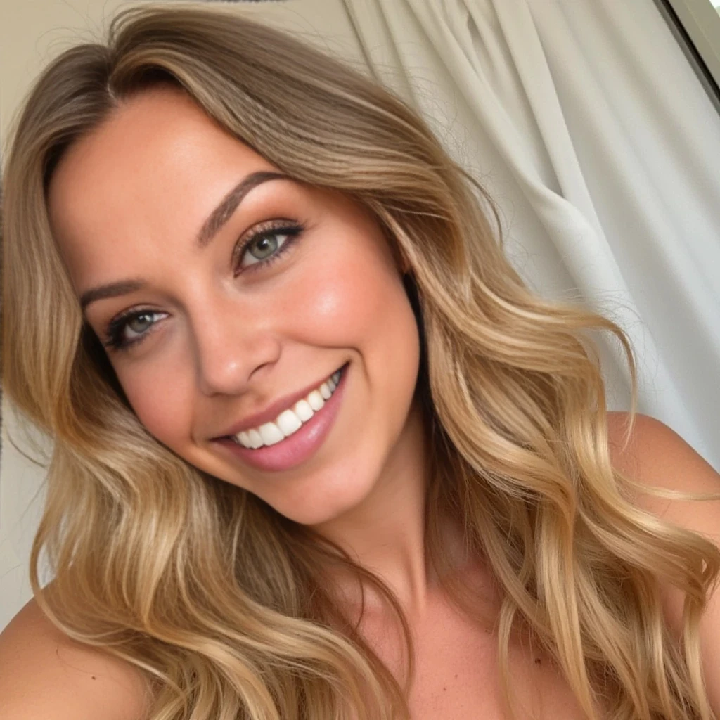 hot sexy blonde smiles 