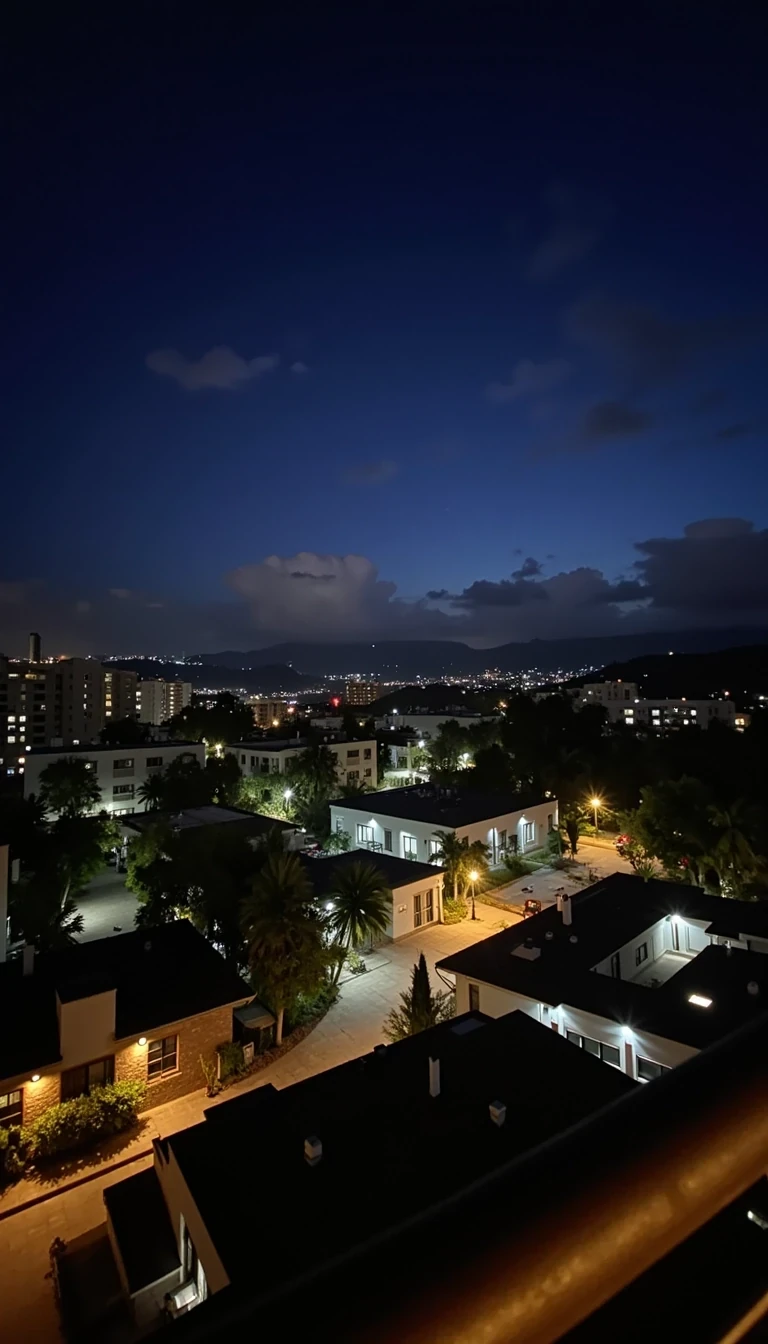 Nighttime Skybar view