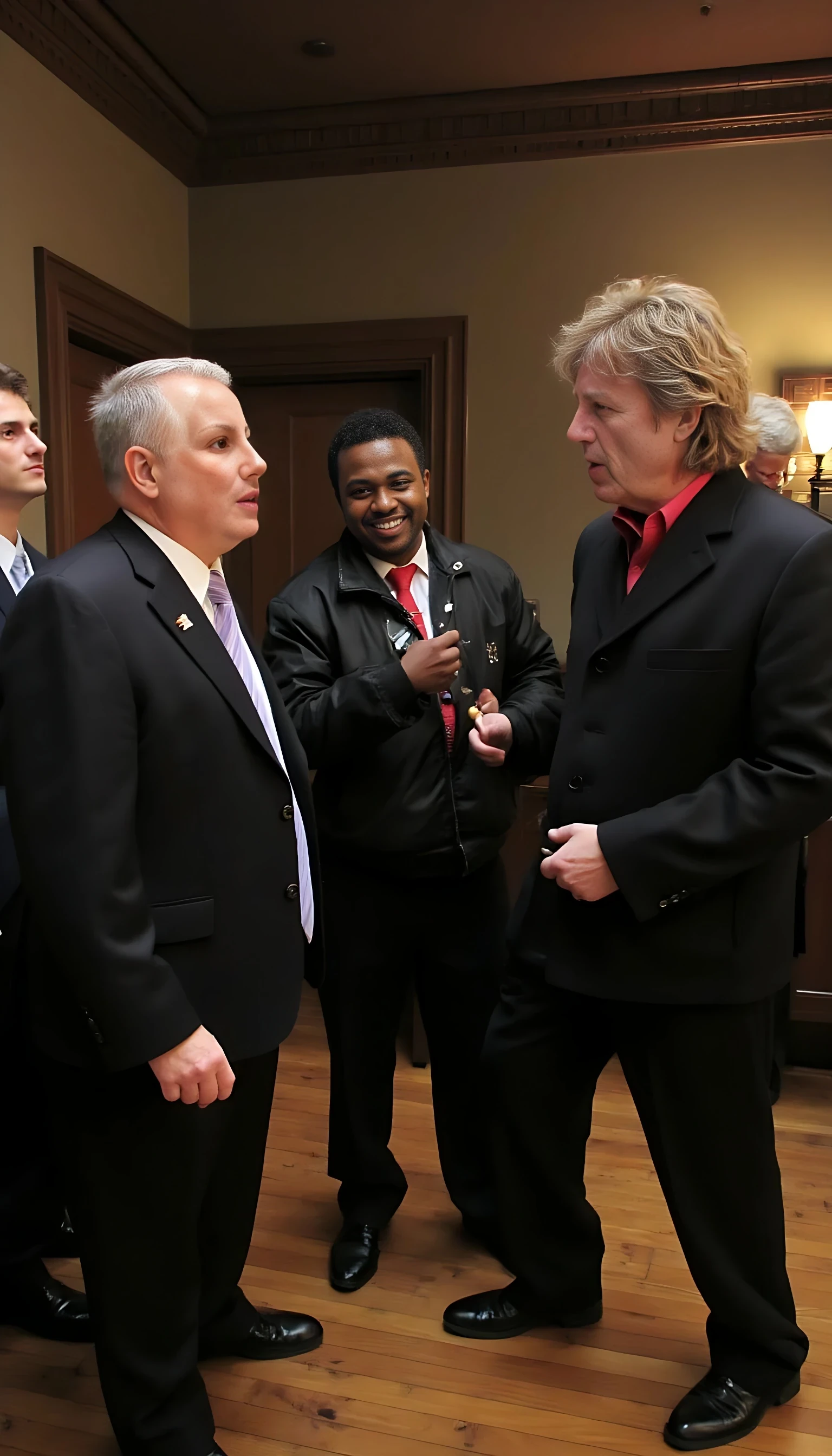 Photo of CSTMDL engaging in intercourse with 3 large black men