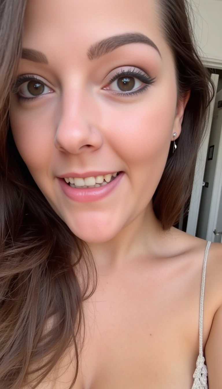 photo of cute woman CSTMDL using a dildo in her pussy.