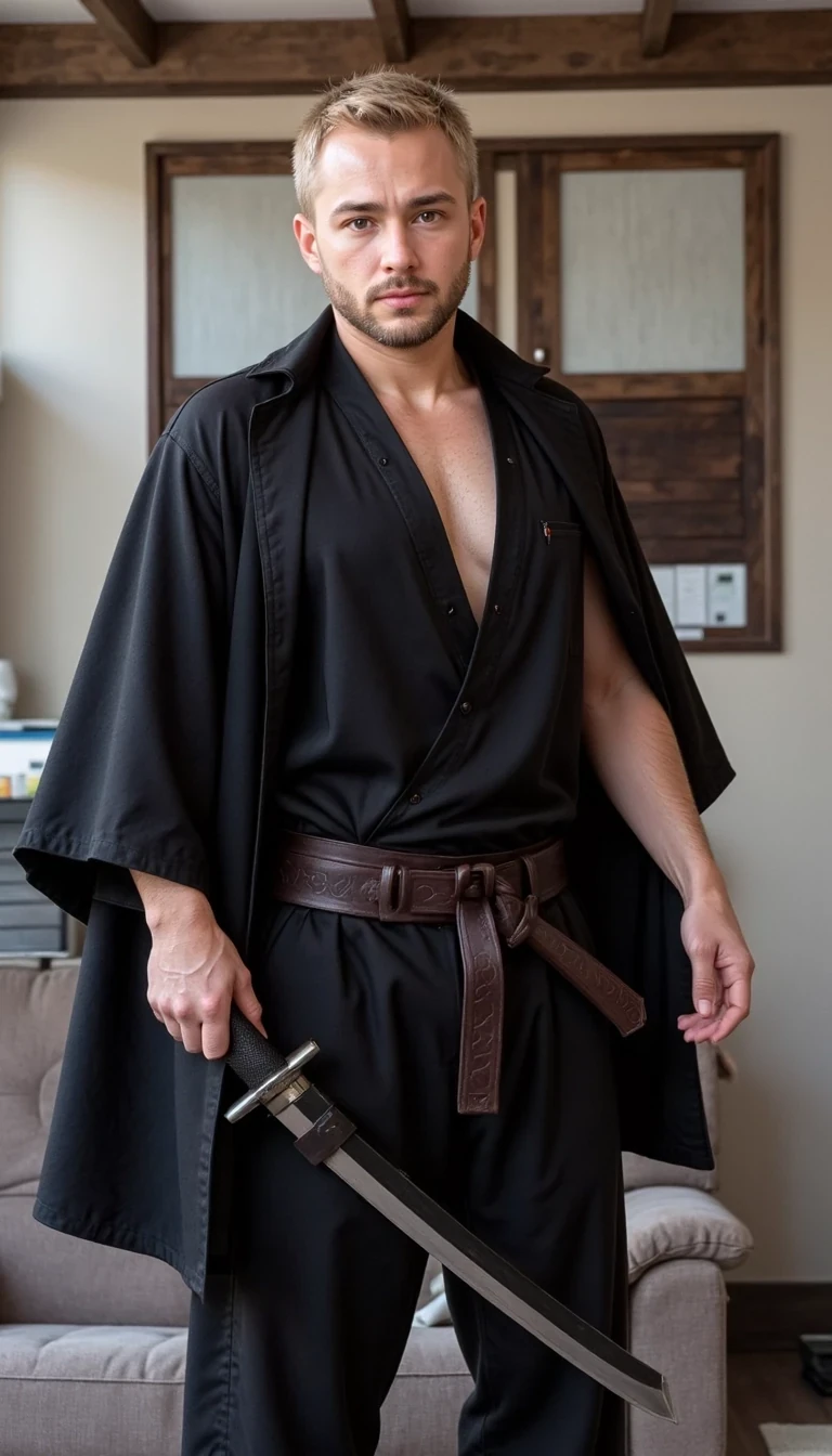 CSTMDL, usando un cosplay de nobara kugisaki de jujutsu kaisen, con sus manos agarradas atrás, mostrando su escote, esta sonriendo de manera tímida
