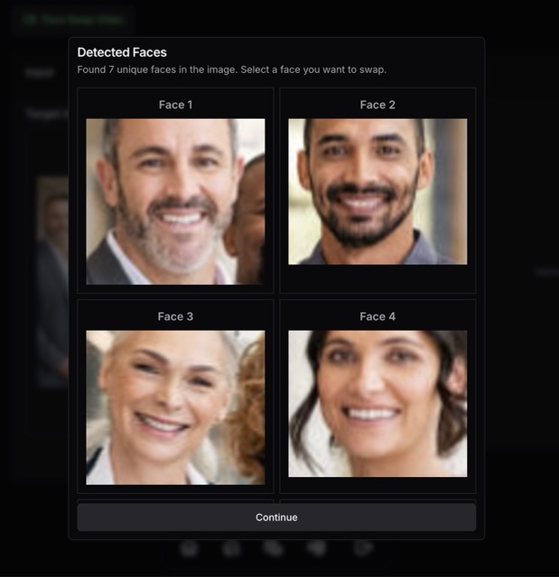 Face swap any image or video with multiple face support example 1