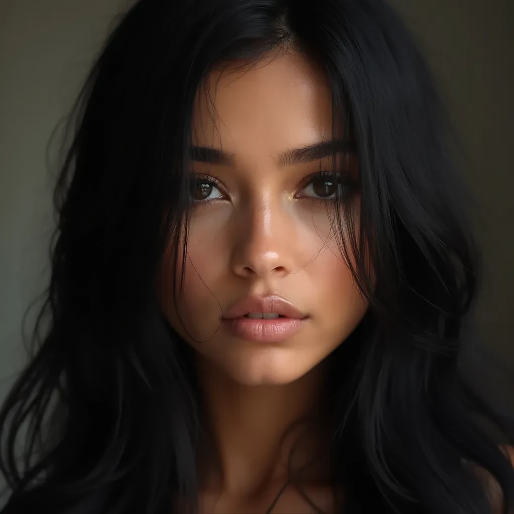 a beautiful young latin woman with a black ey face vtow7o1e4fhh8g5tb2mscyab