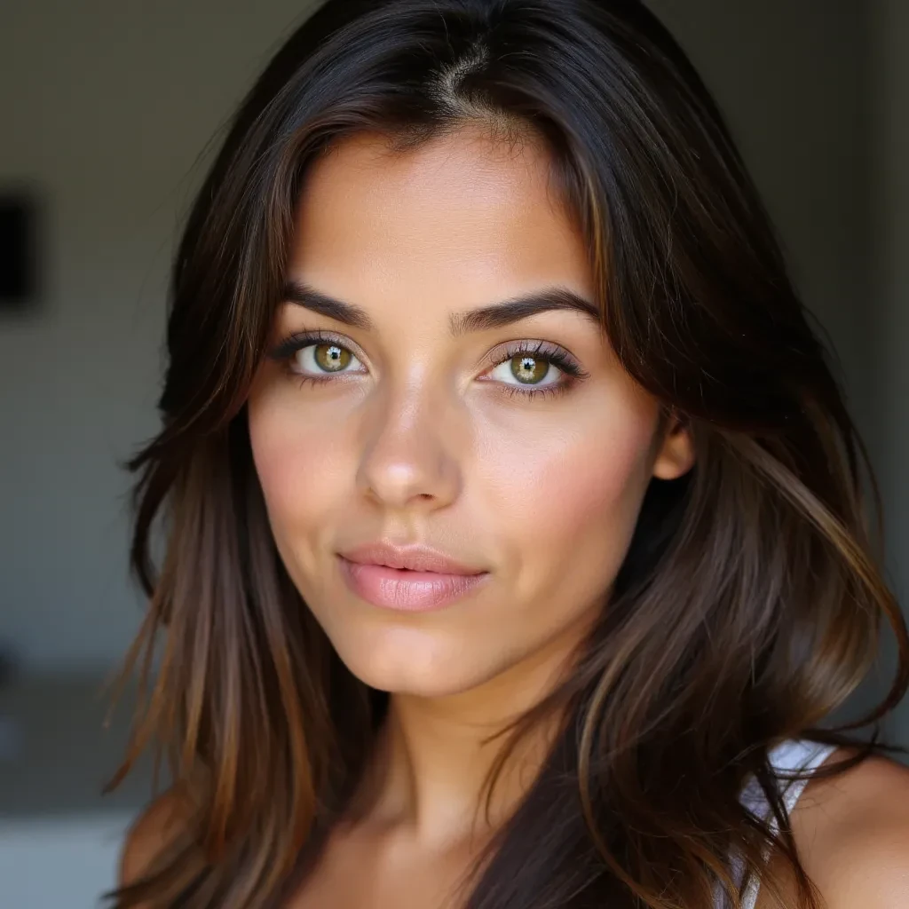 cute face light green eyes, latina face 