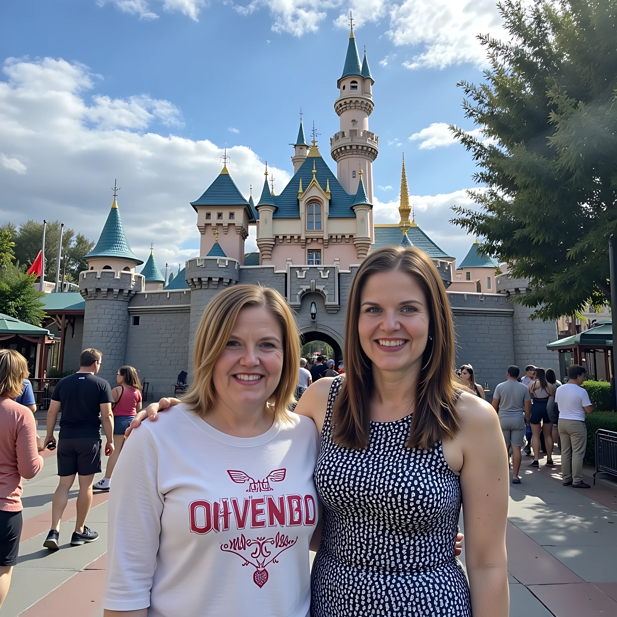 iphone photo of CSTMDL woman at Disneyland