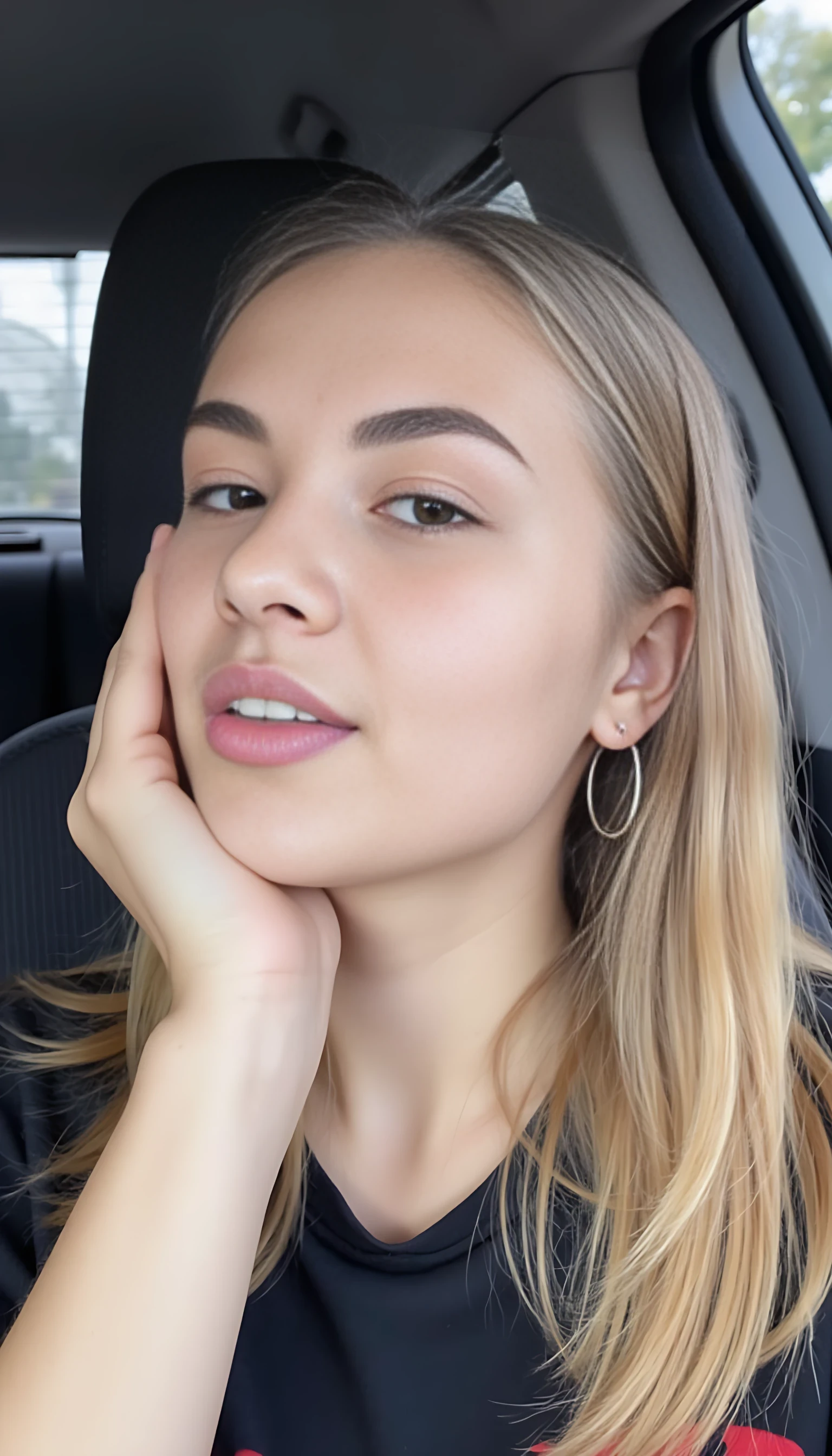 Selfie in a car

