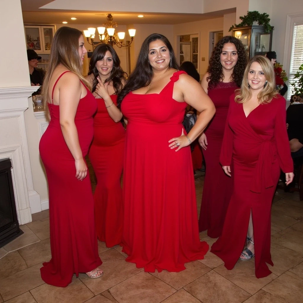 Huge ass big tits a curvy lady. I like the red dress one you created. More of that 