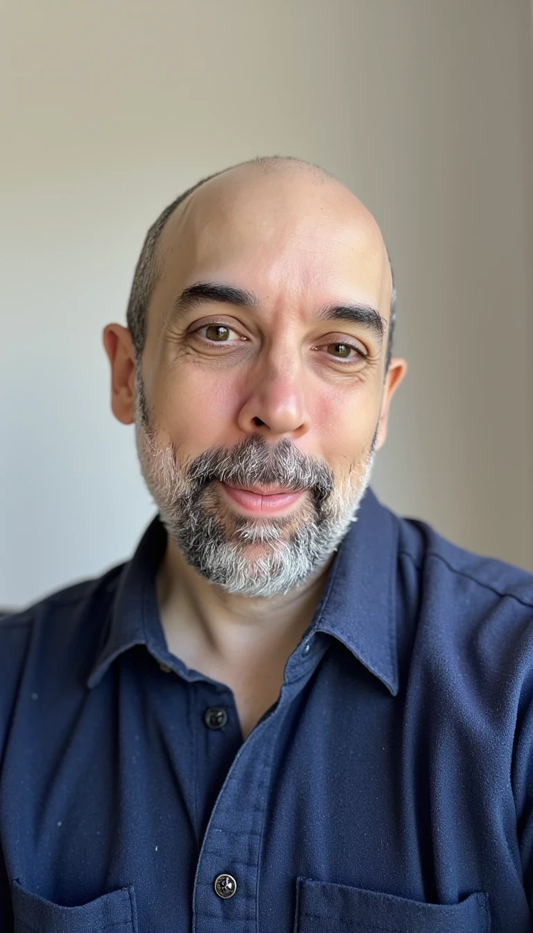 photo of man CSTMDL, professional headshot, slight smile