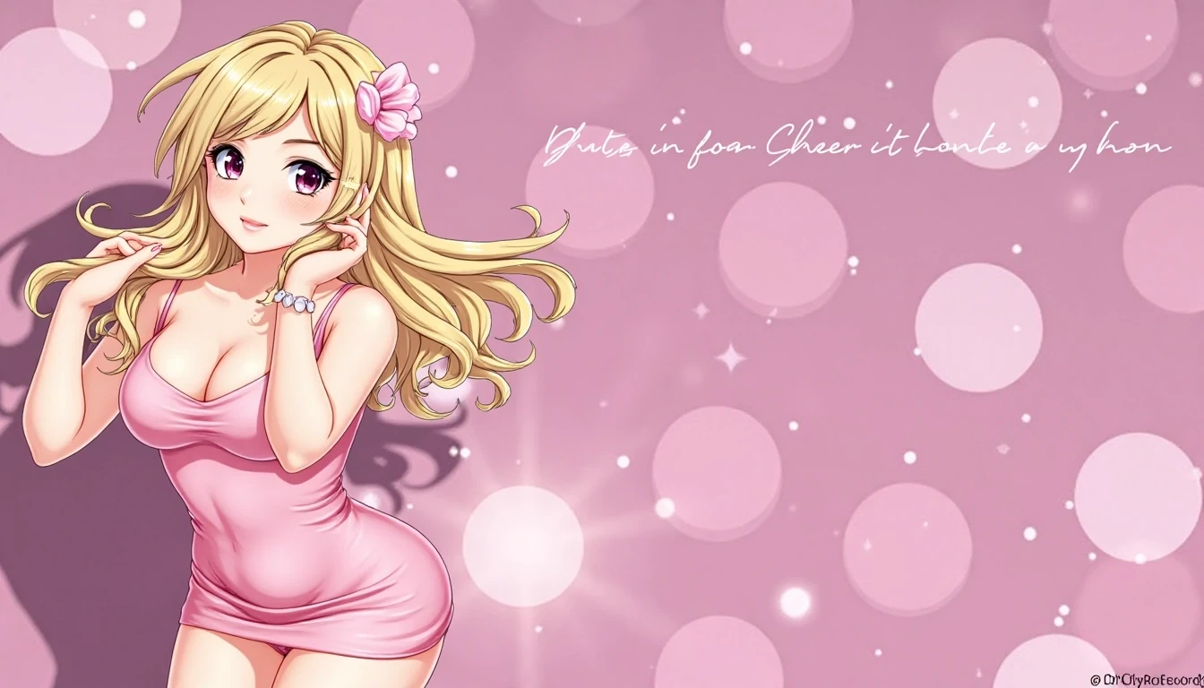 CSTMDL as an anime girl,anime girl ,anime girl, hentai girl,full body pics,big boobs, body like a pornstar, low cut hot pink dress,