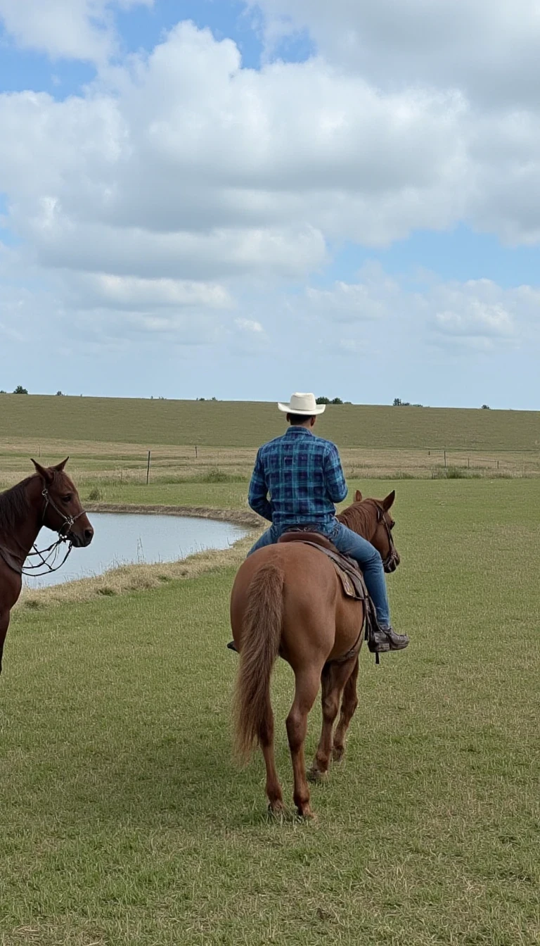 a cstmdl cowboy wearing a white hat and a blu i2yi9uep9easqertzk2ins03