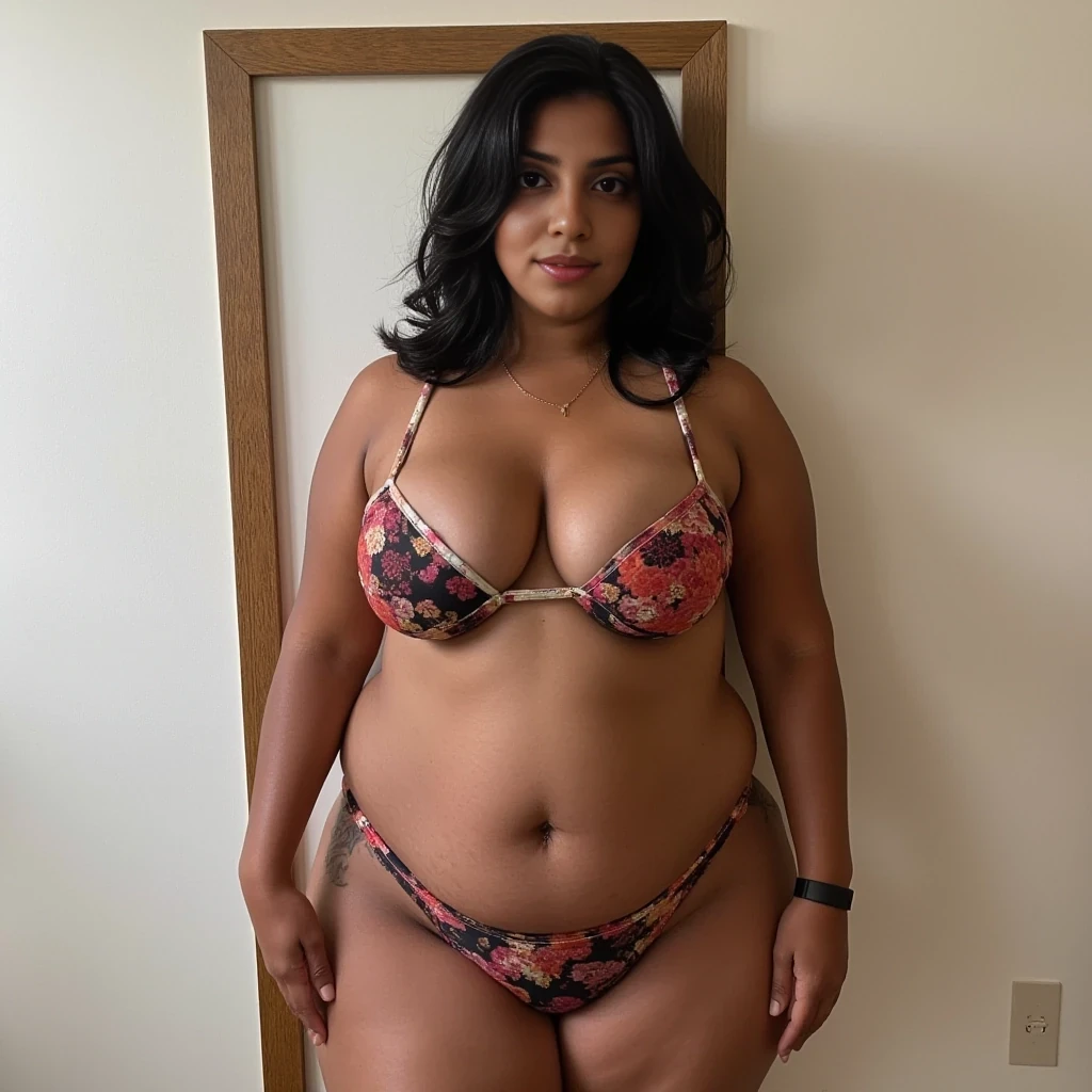 breast size 36DD, glass hour figure, Black Short hairs, 