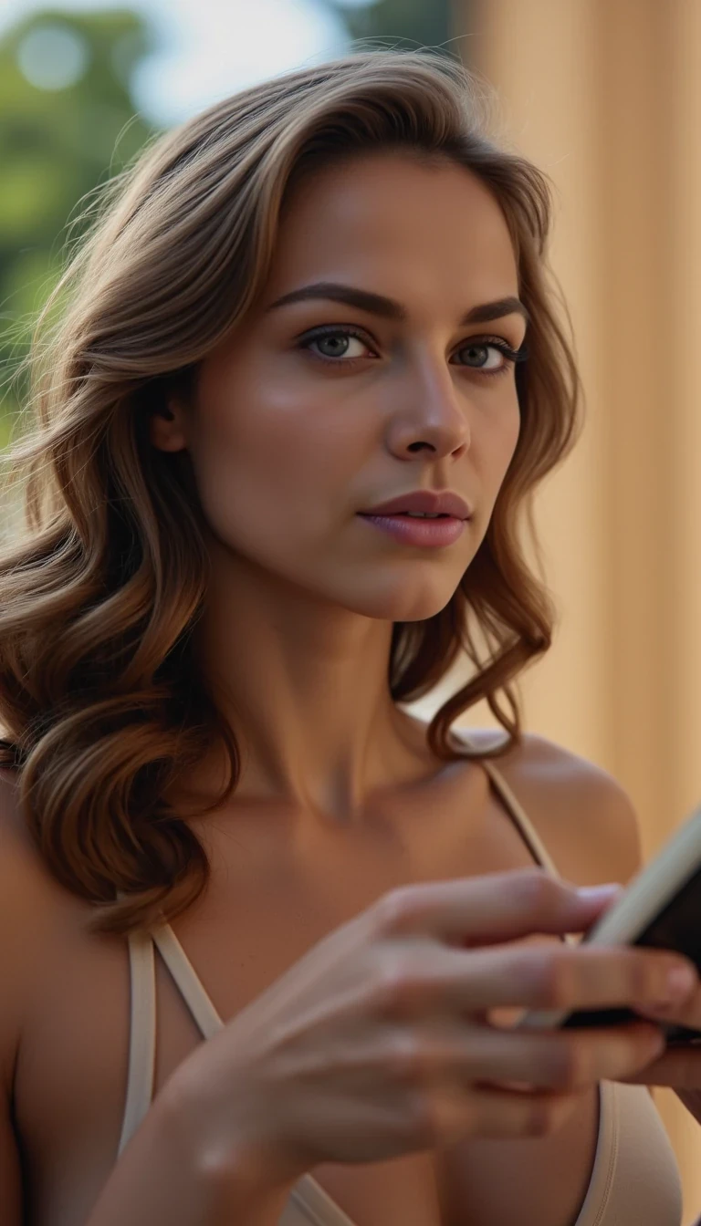 iphone portrait of CSTMDL woman