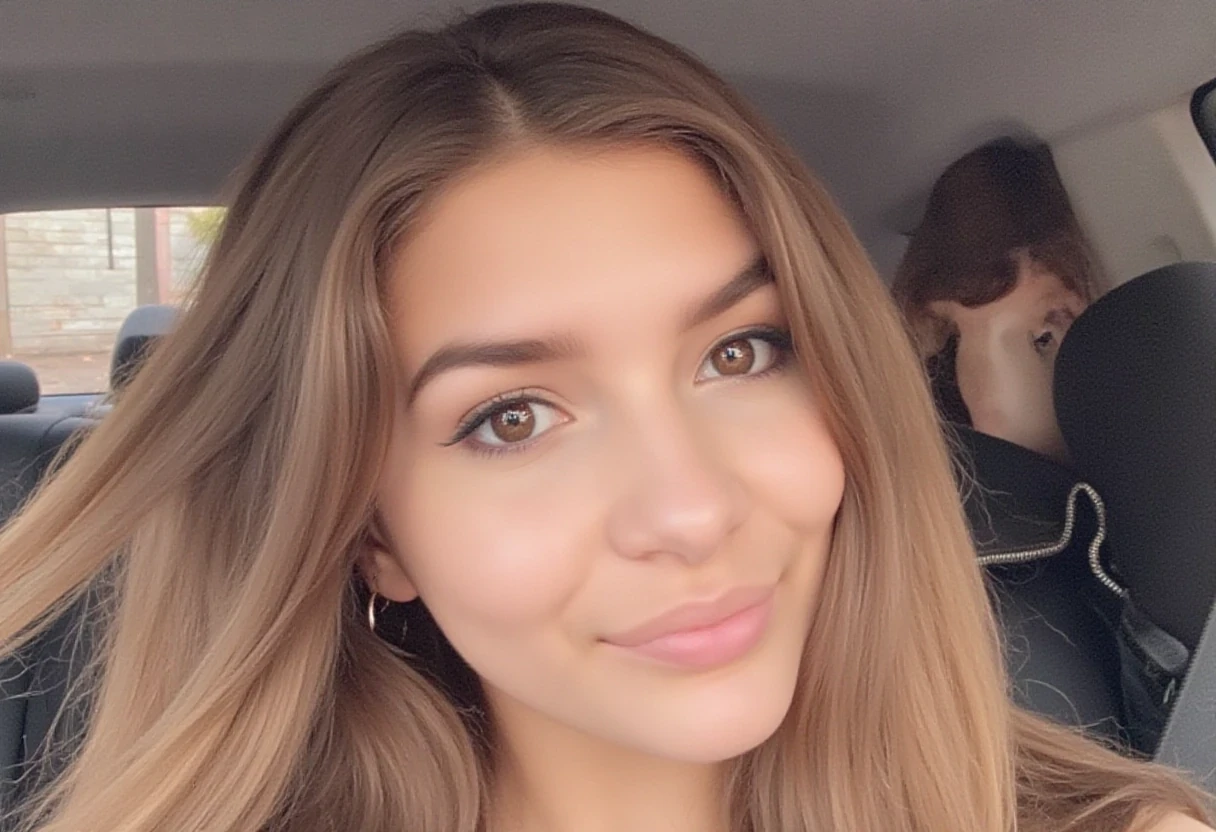 CSTMDL, she should look exactly like the ai trained character “Heather”, score_9, blonde, boring low quality snapchat selfie circa 2015, iPhone pic, 