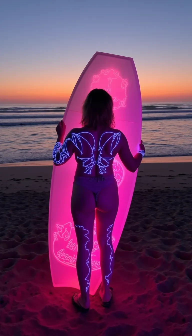 a woman standing on a sandy beach at sunset h kees9lmr8aw8uhf0j7hqcjuy