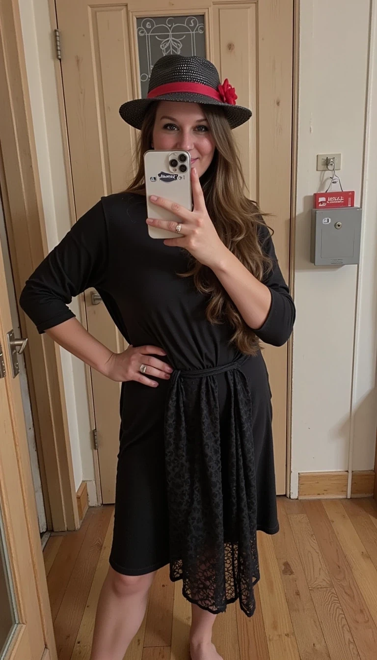 Woman dressed up for Halloween 

