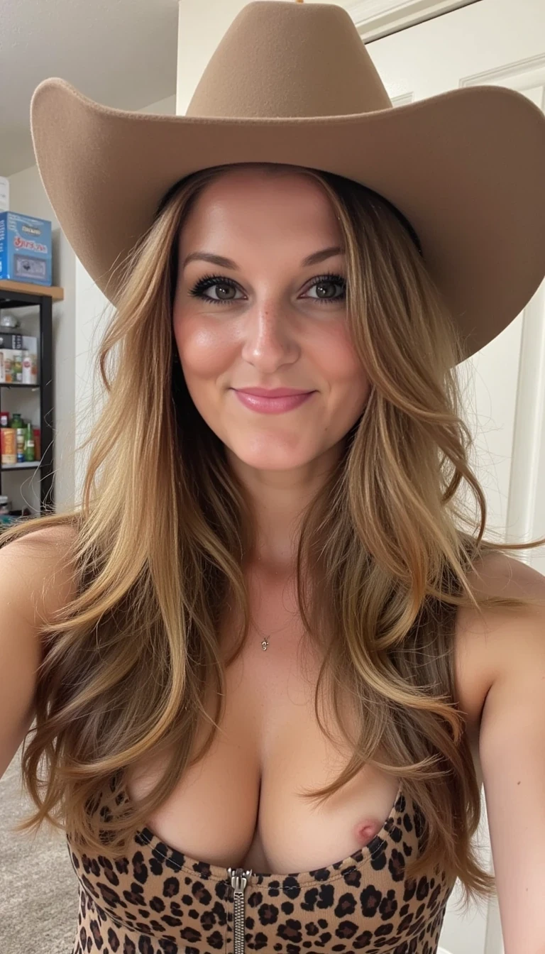 Photo of woman CSTMDL dressed as a cowgirl