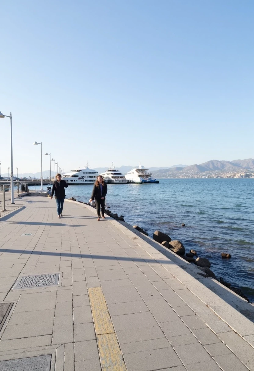 “CSTMDL walking gracefully along the waterfront of thessaloniki.”