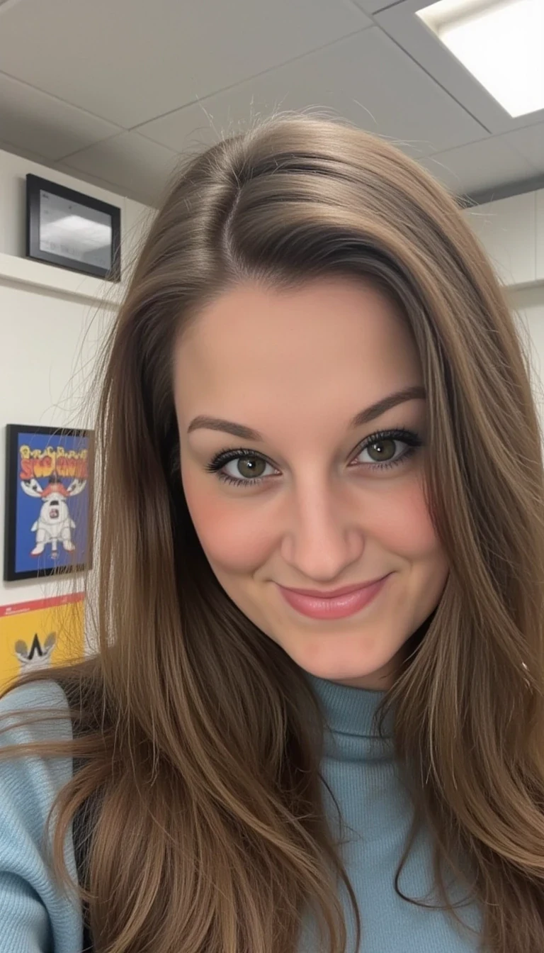 iphone portrait of woman CSTMDL selfie in a space shuttle