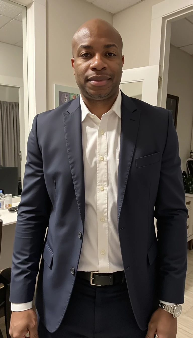 Human filter, in NBA Suite, preppy look and same face of Carter with bald head, real and younger look, cstmdl