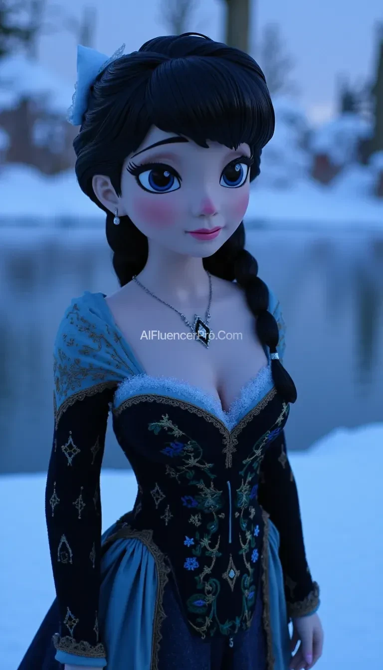 elsa from frozen with black hair mc3oep12nb91ix9sz6k01r82