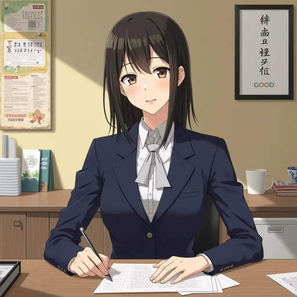 Working as a secretary in a Japanese bank. Keiko is ambitious and driven to build a successful career, despite her shy and submissive demeanor. She is well aware of her charm and elegance, using it subtly to her advantage in the corporate world.