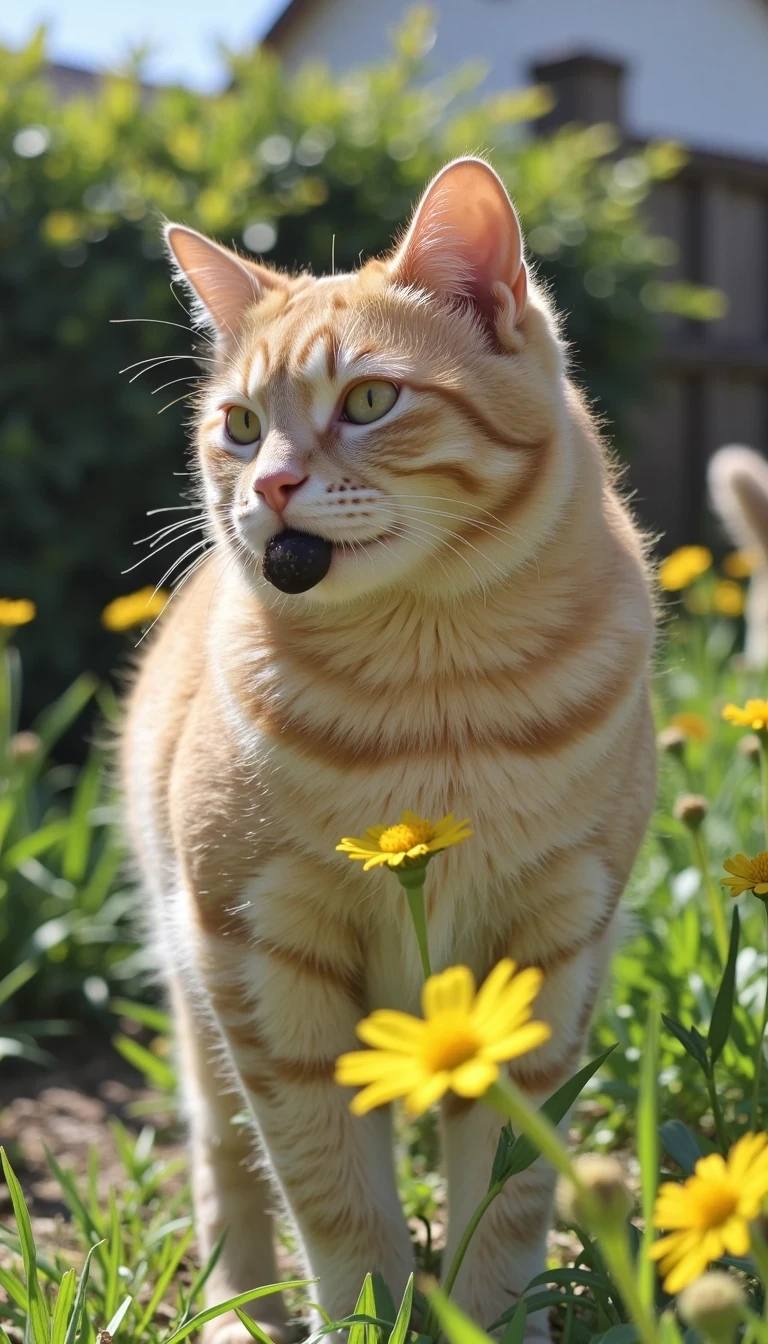 Samuel is outside in the garden. You can clearing see him kissing bees on the mouth. Thousands of bees

