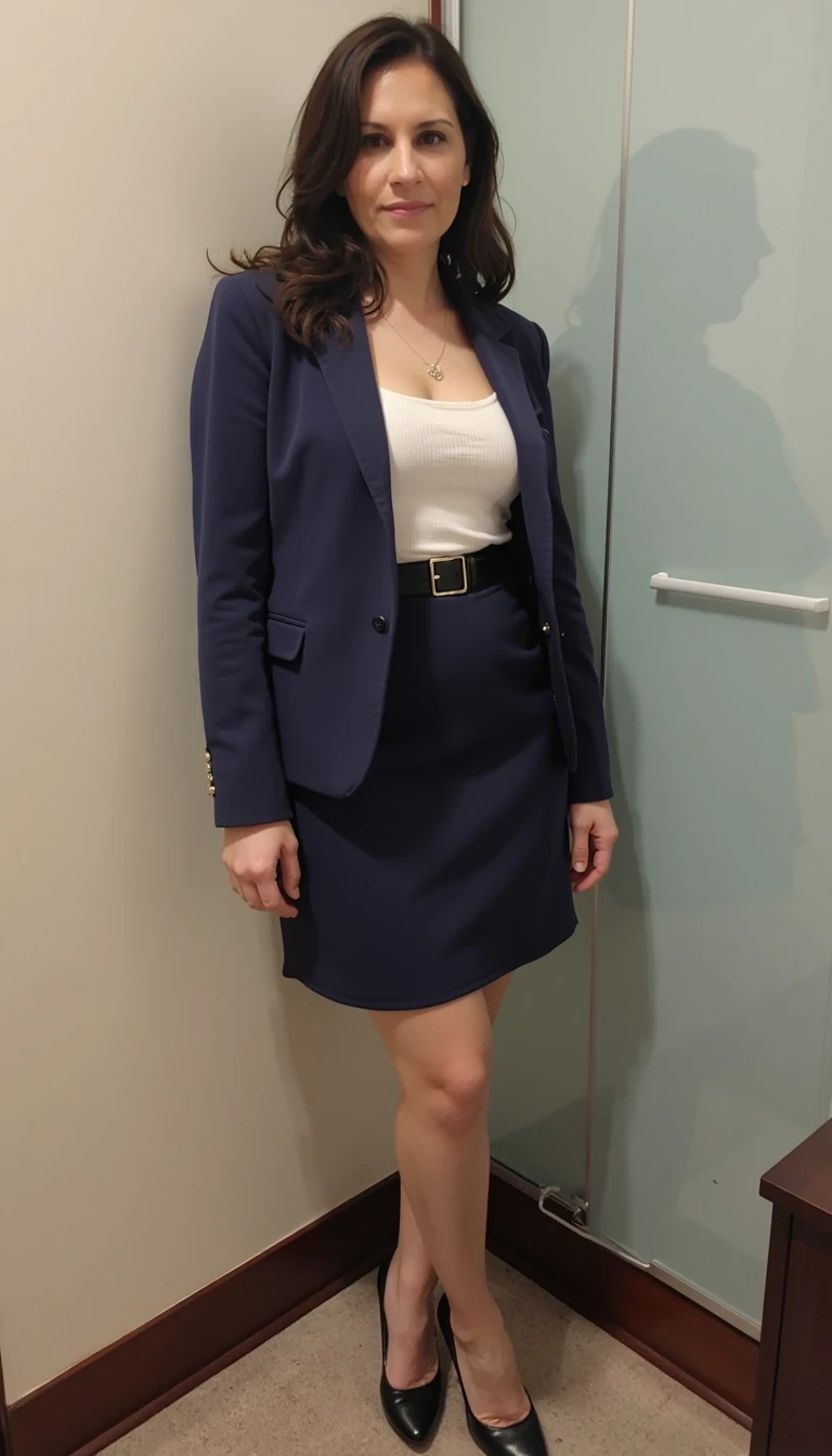 A full body shot photo size 12   professional   Office casual dress
  