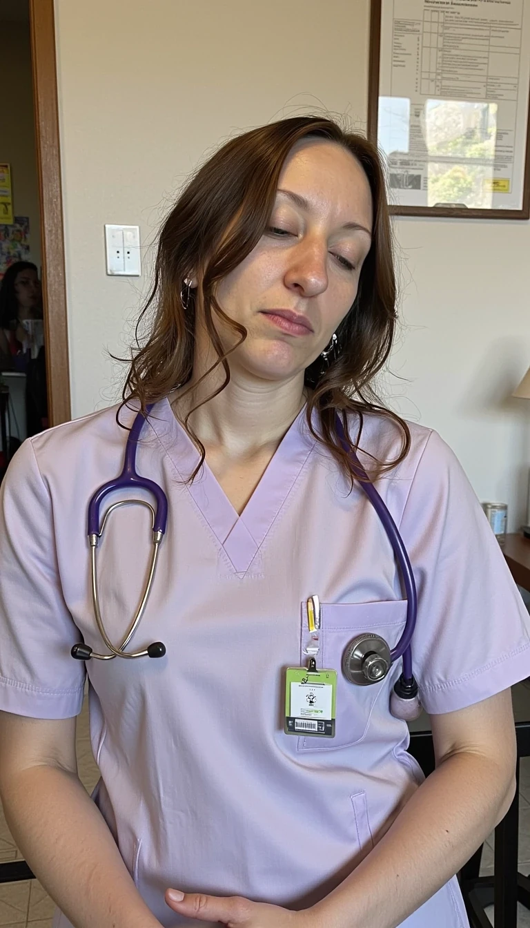 woman CSTMDL, dressed as a sexy nurse
