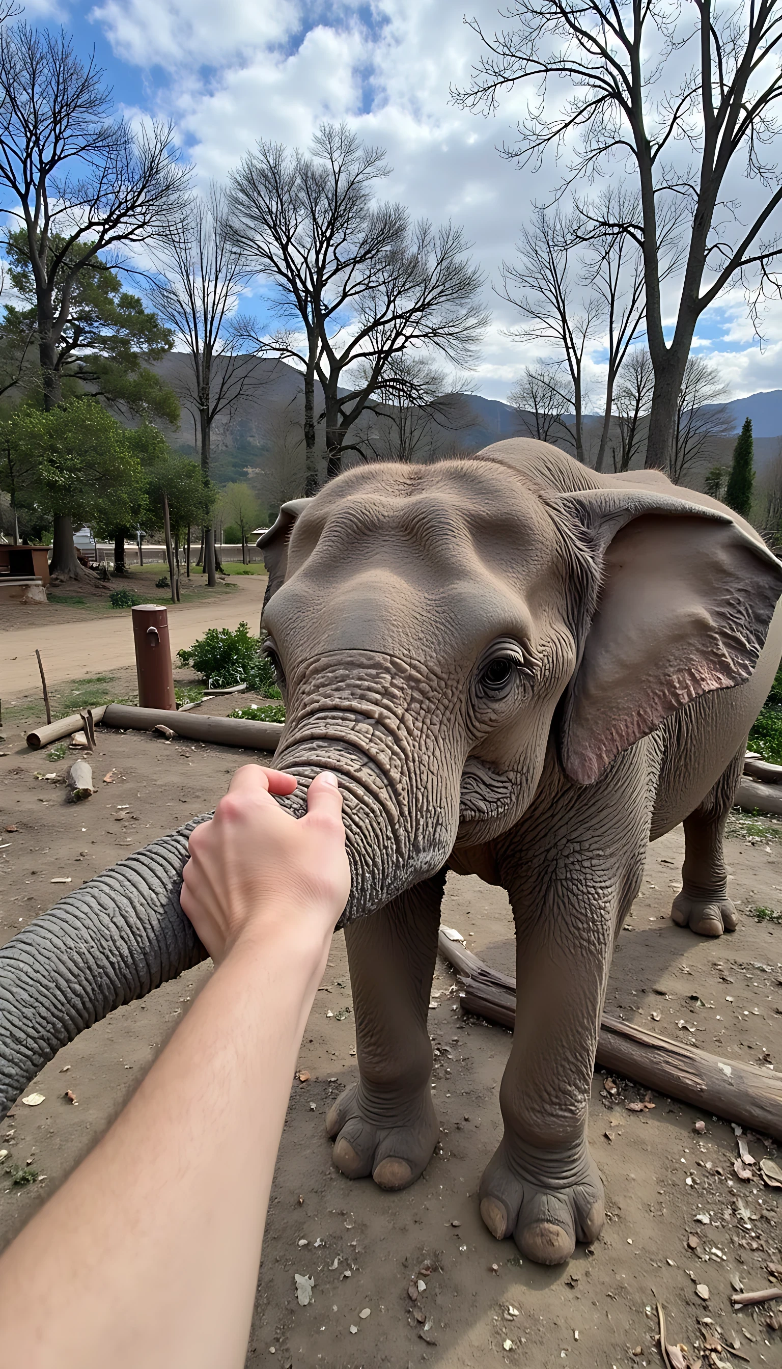 selfie of an elephant 