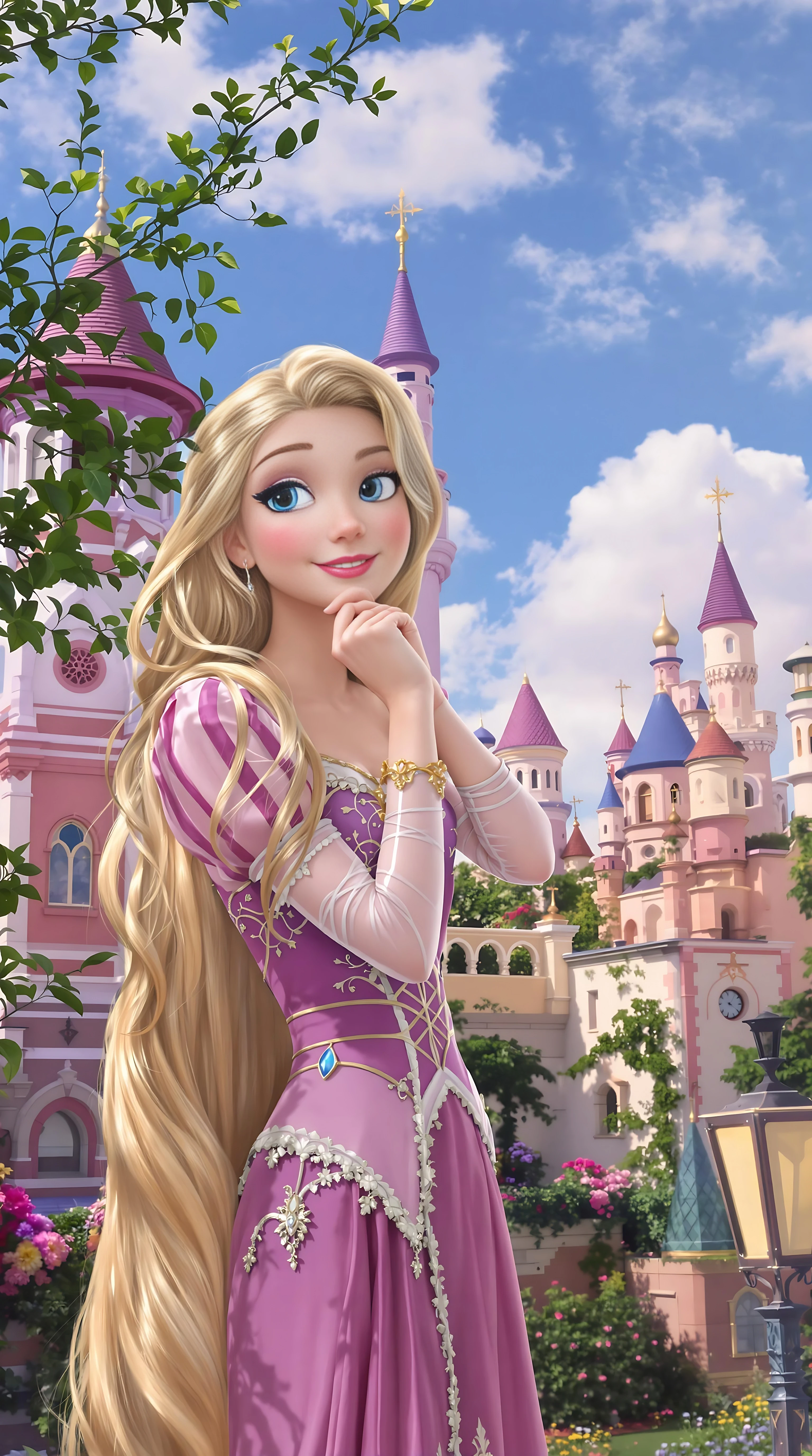 A modern Disney princess rapunzel 