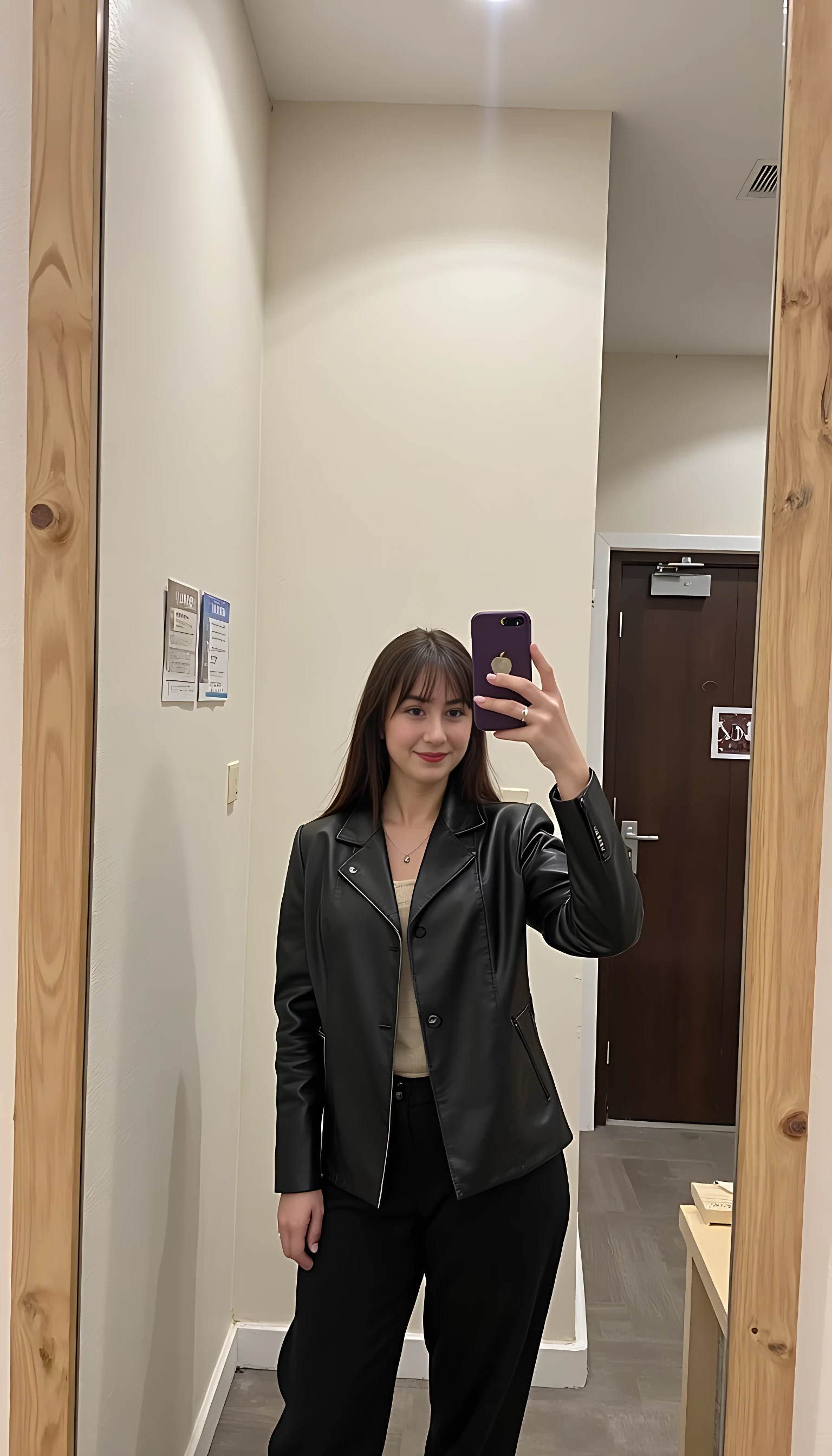 Selfie on a mirror 
