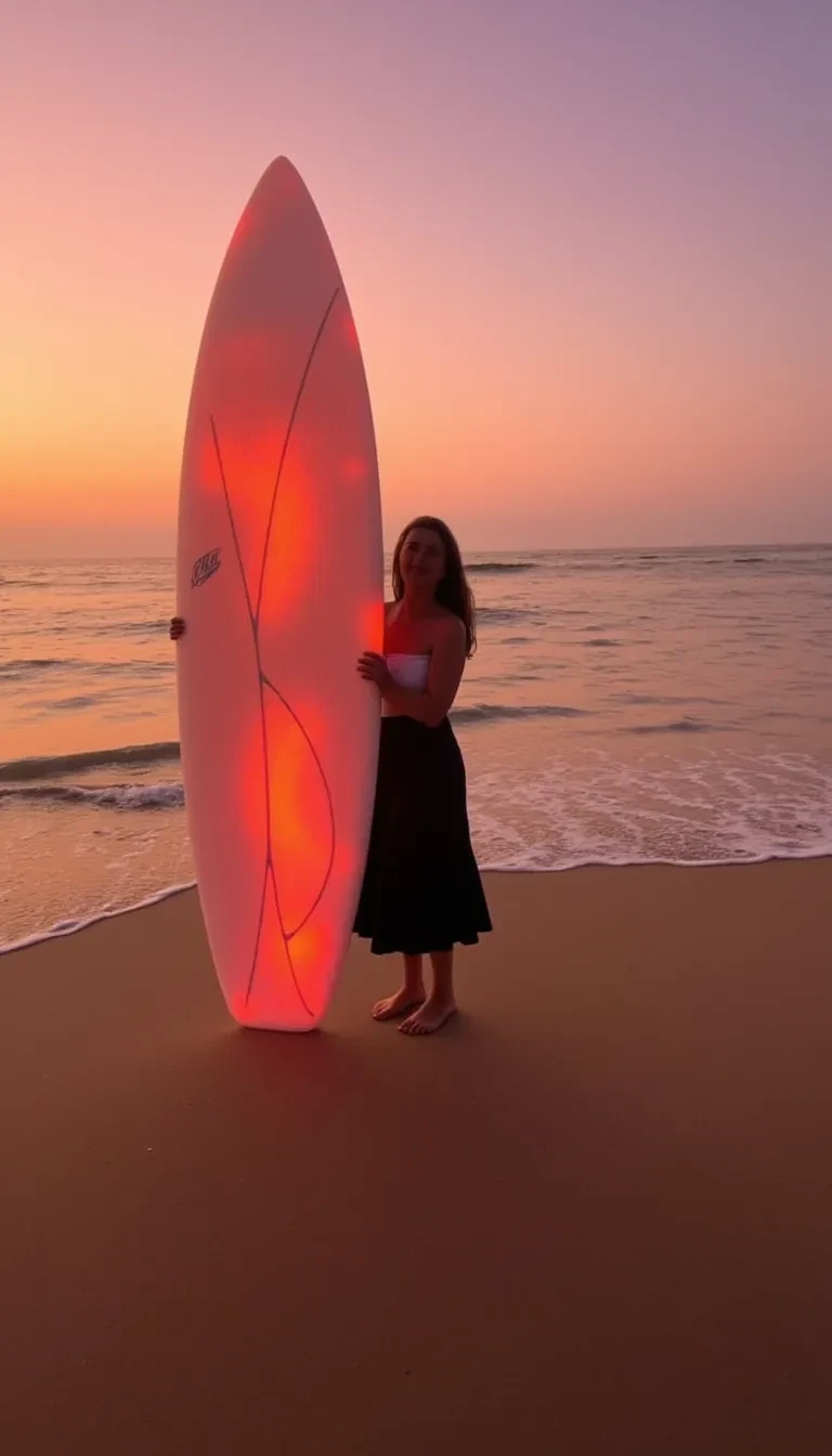 a woman standing on a sandy beach at sunset h ppuft1hijaubun4aiqy8oqdg