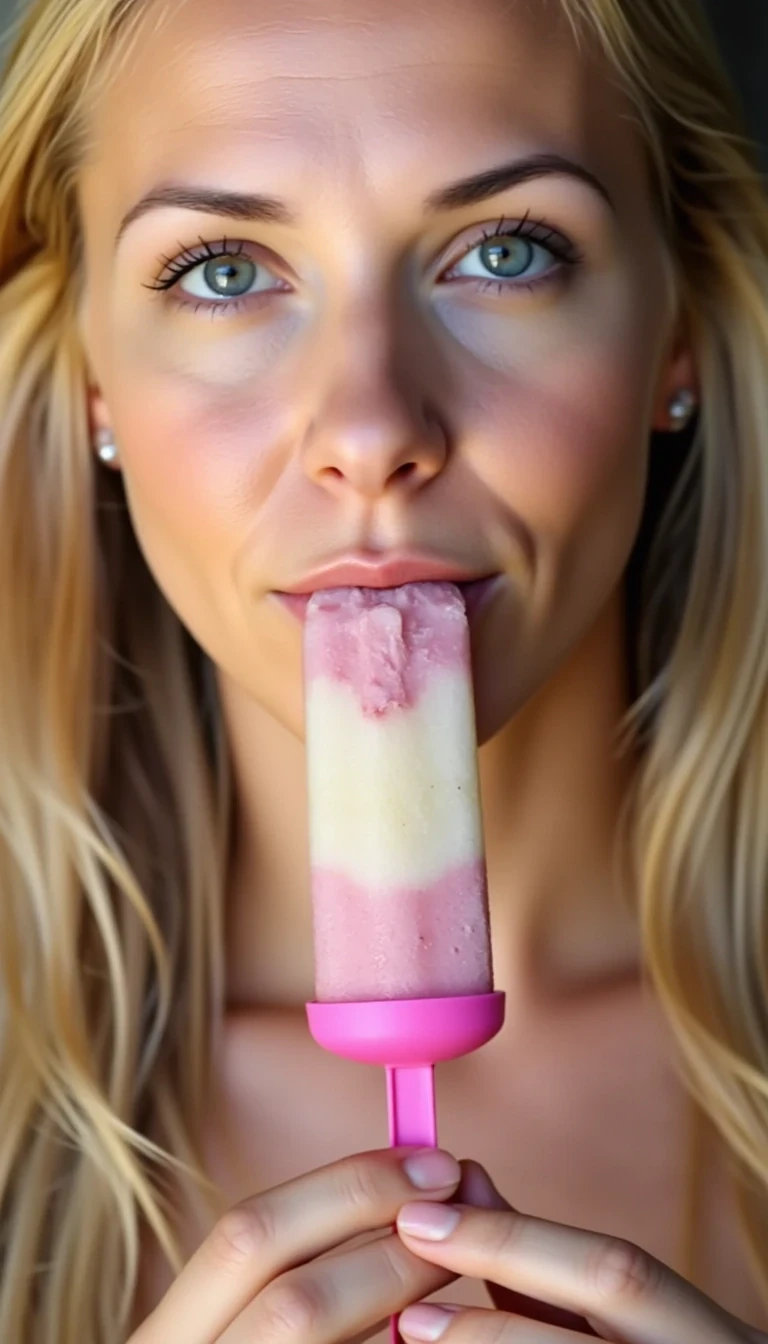 CSTMDL, licking popsicle 