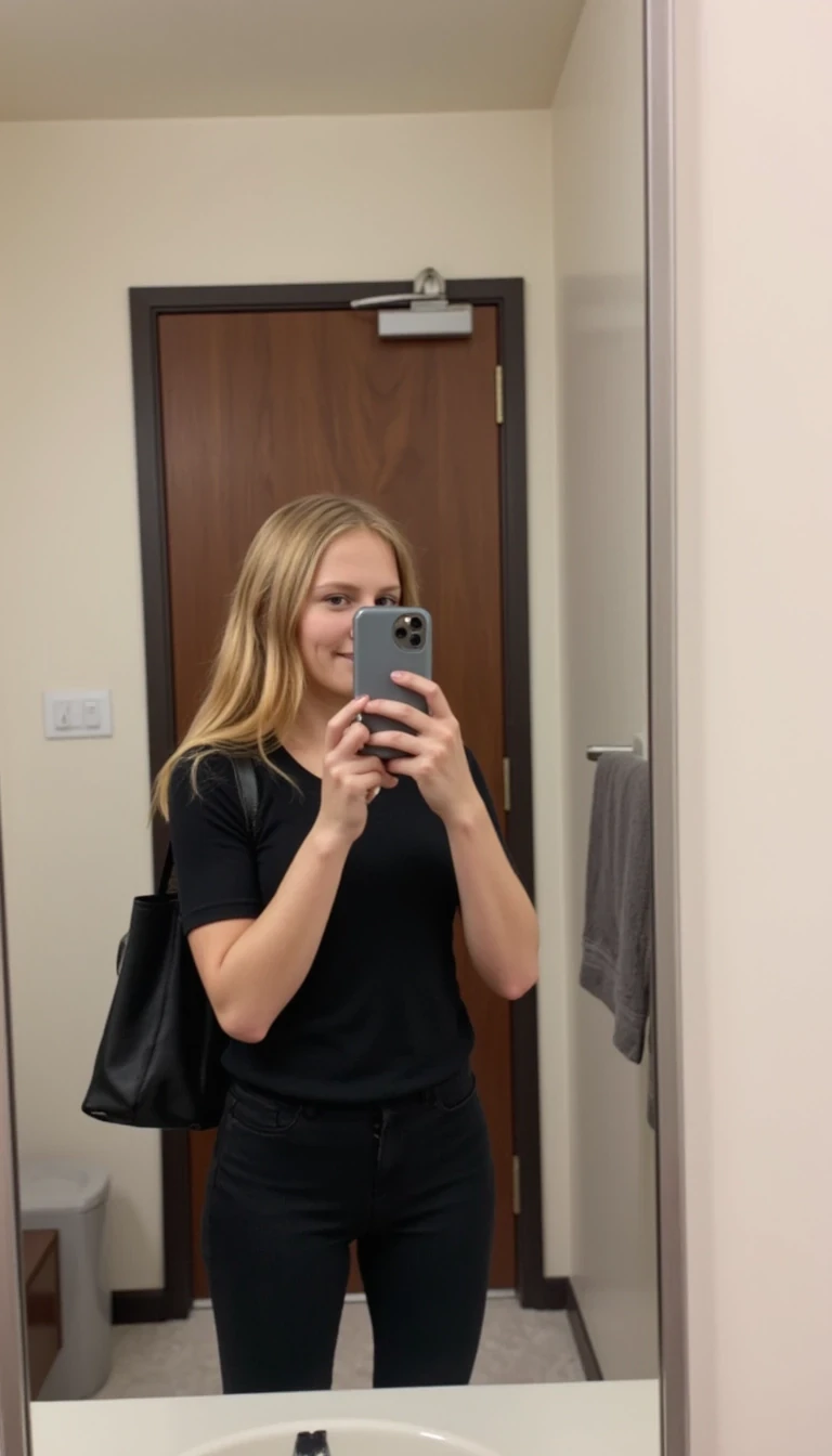 boring low quality  photo circa 2020 CSTMDL flashing the mirror selfie 