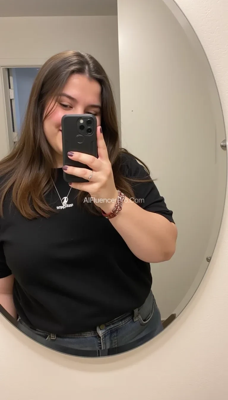 
 Snapchat mirror selfie 