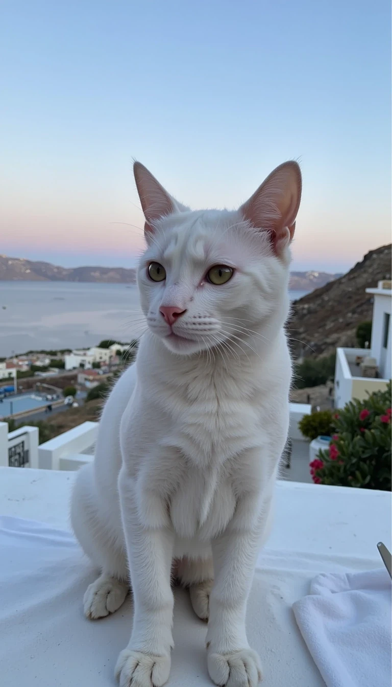 Nyxie 2 is in Mykonos. You can see Greece in the background.