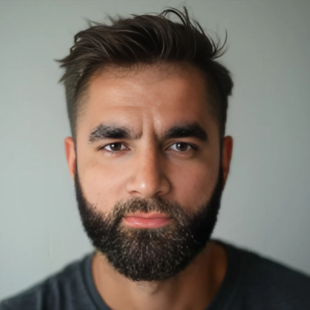 man with short beard