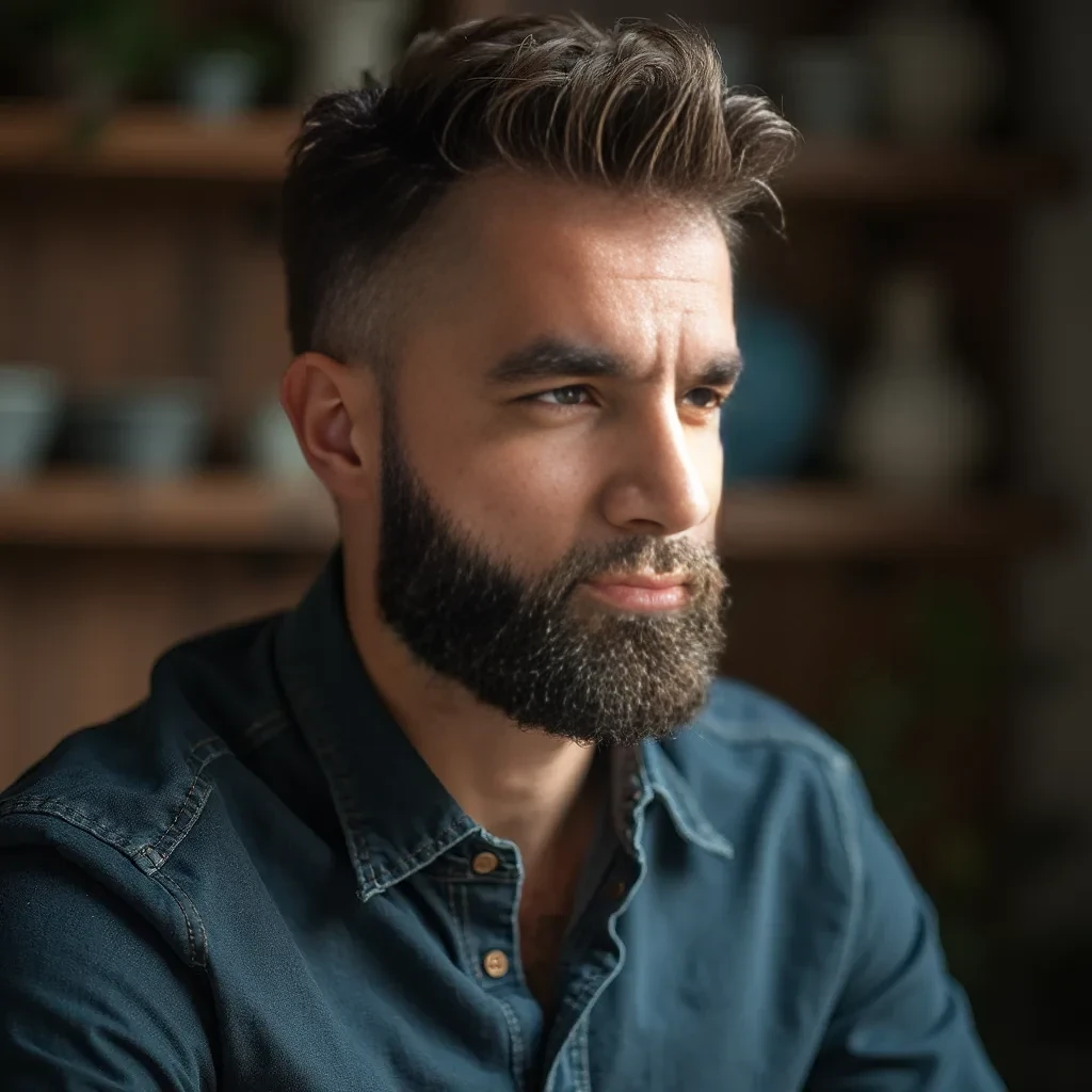 man with short beard