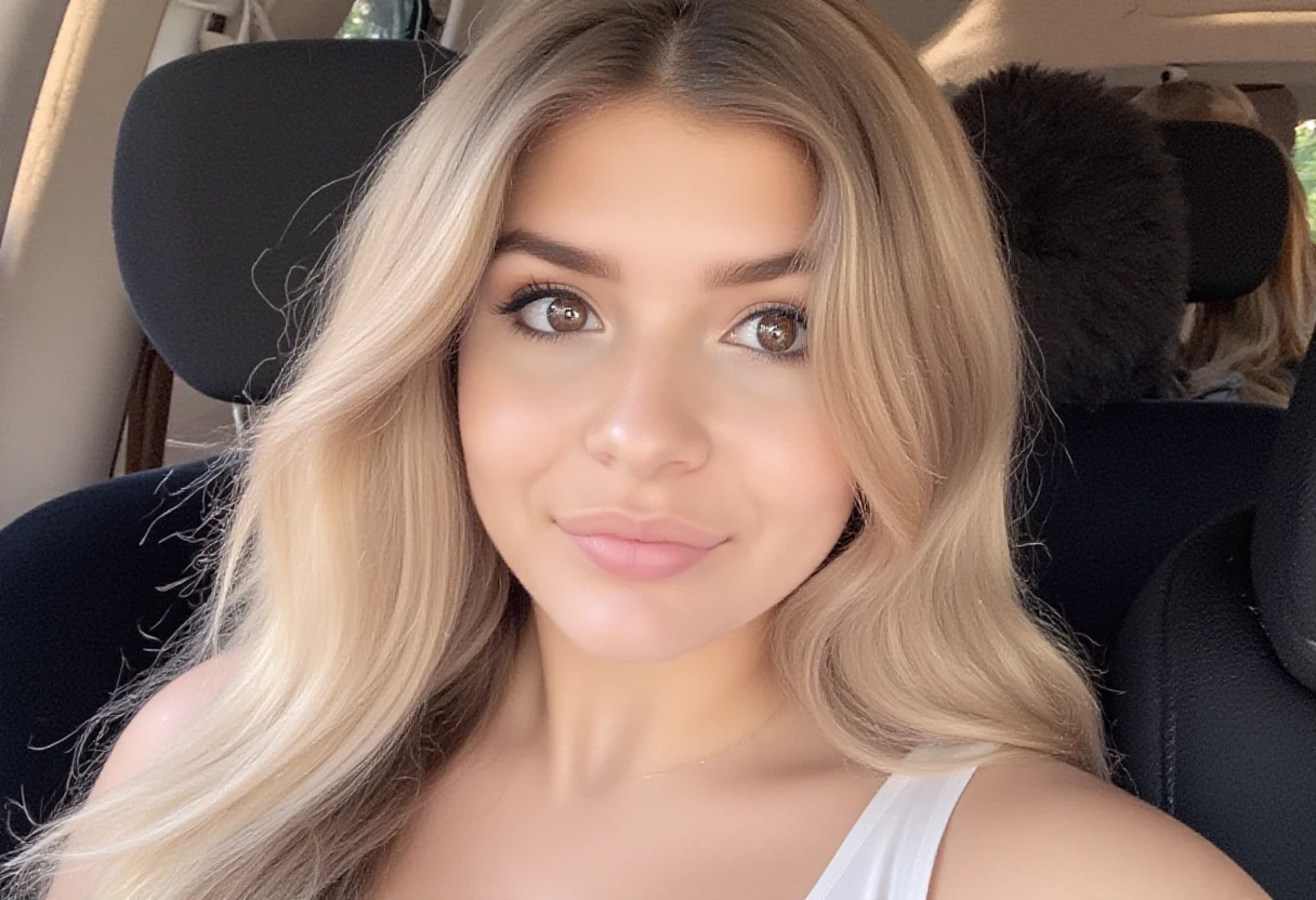 CSTMDL, she should look exactly like the ai trained character “Heather”, score_9, blonde, boring low quality snapchat selfie circa 2015, iPhone pic, 