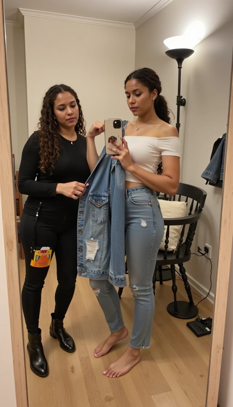 cstmdl. Slipping a jacket off the shoulder