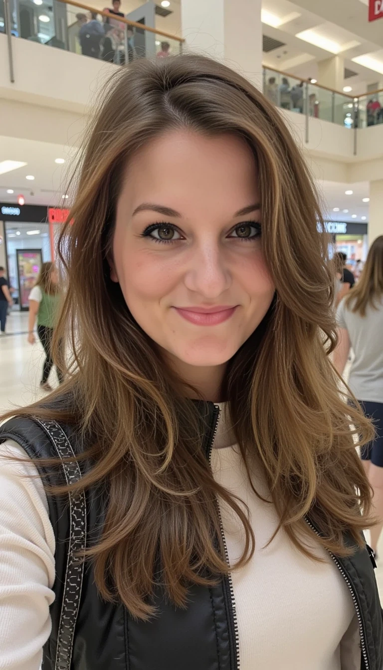 photo of woman CSTMDL at the mall 