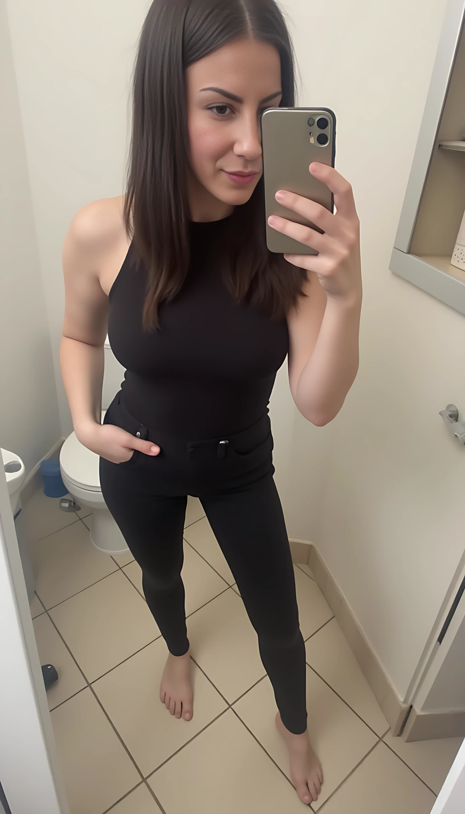 Photo of CSTMDL with 3 massive black penises