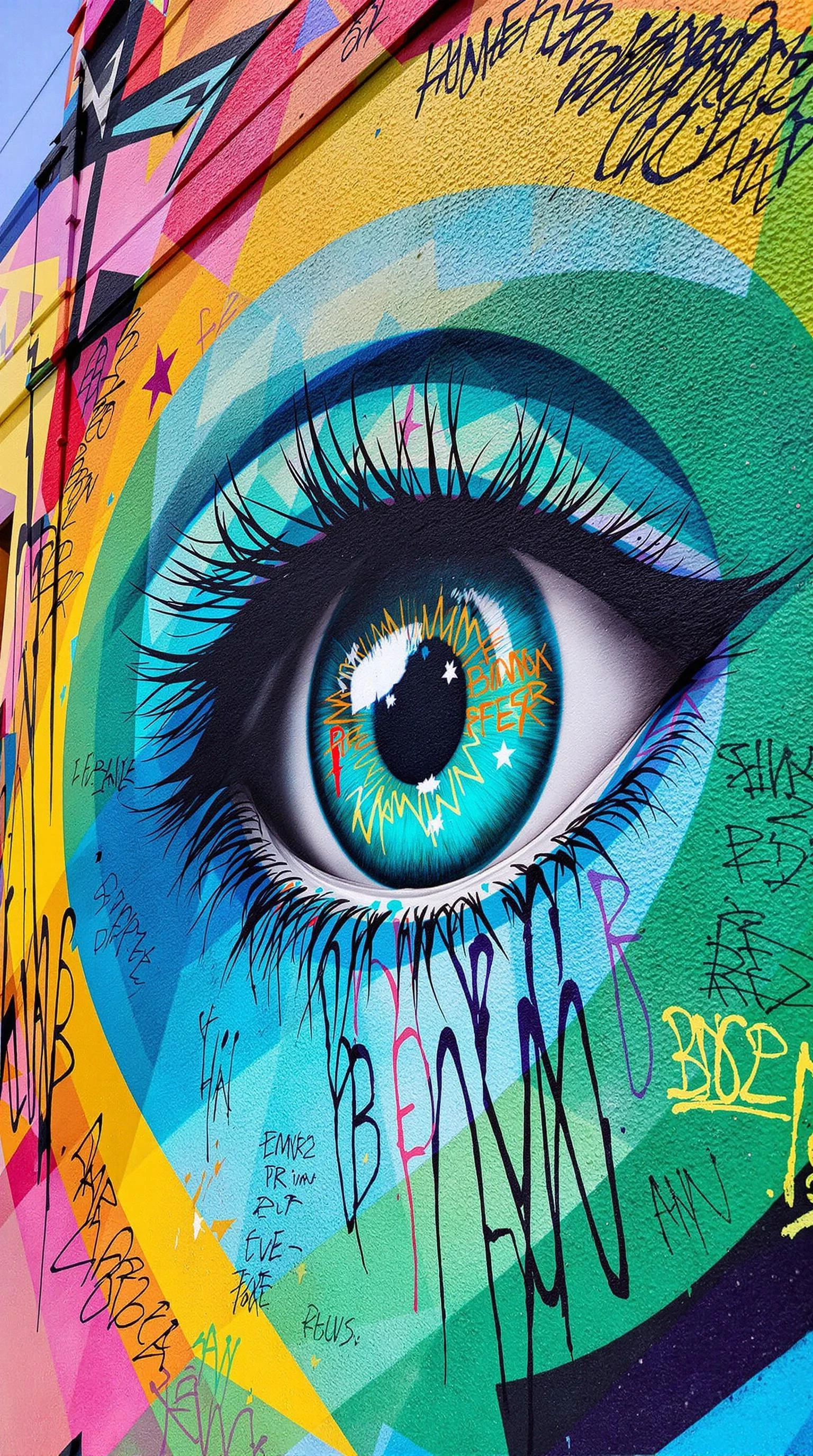 miami wynwood walls, human eye angle