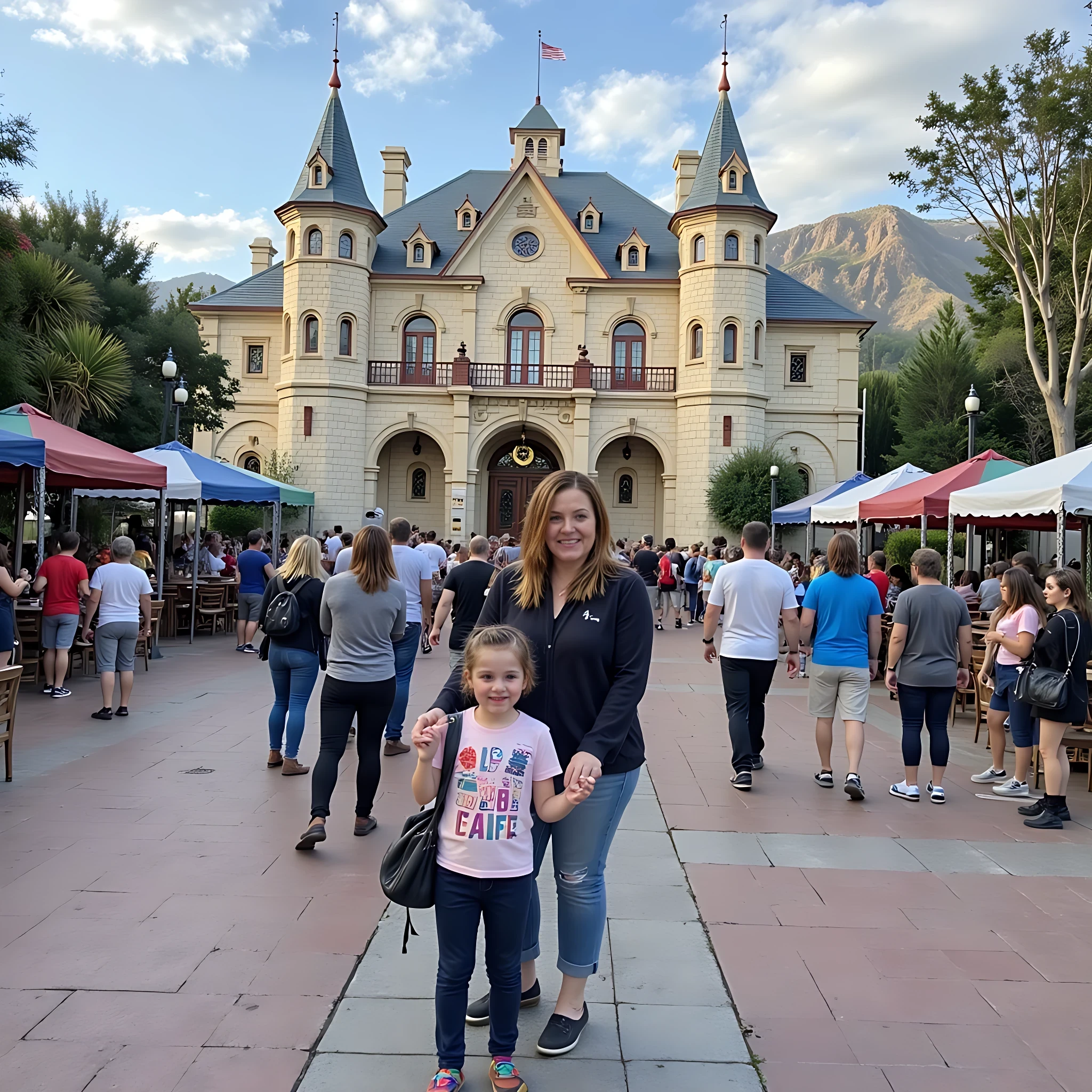 iphone photo of CSTMDL woman at Disneyland