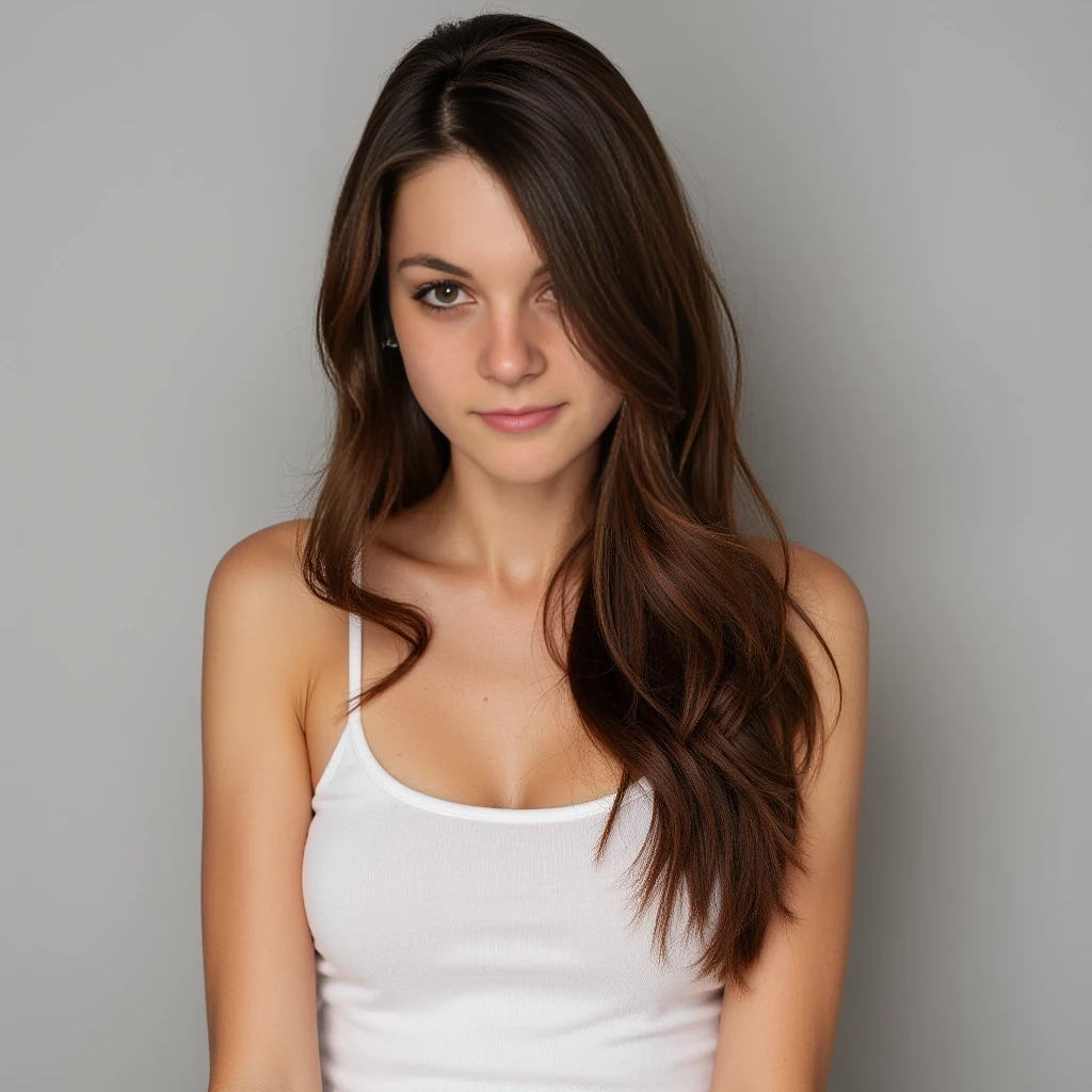 Tall fit skinny brunette brown hair medium length straight hair  skinny fit pale white skin 