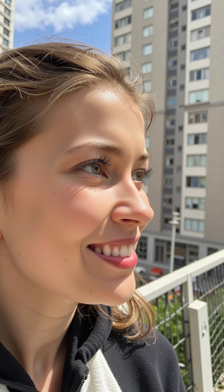 Side view of face. Neutral expression 

