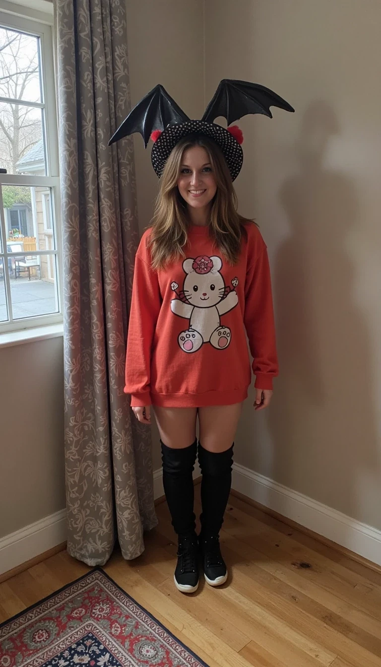 Woman dressed up for Halloween 
