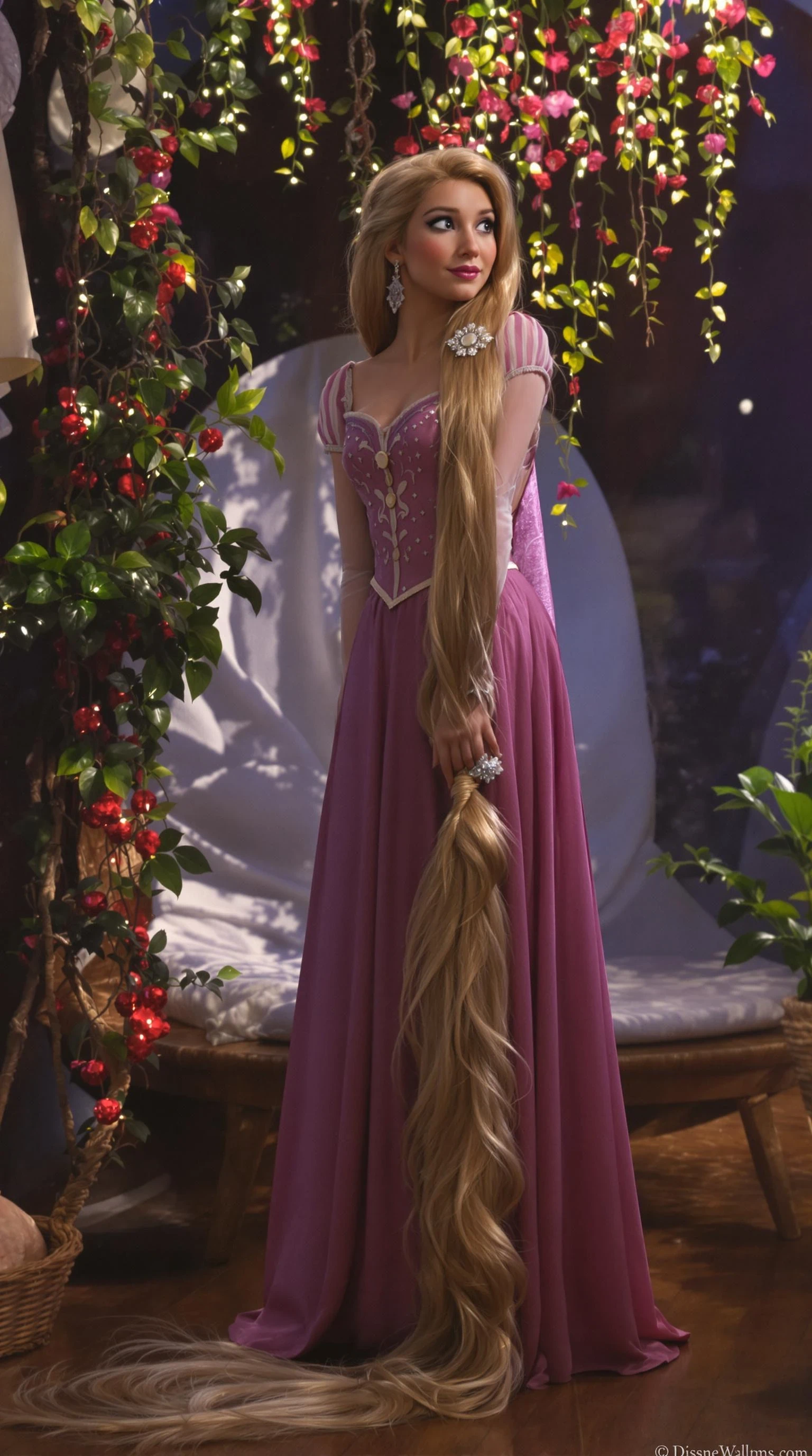 A modern Disney princess rapunzel 