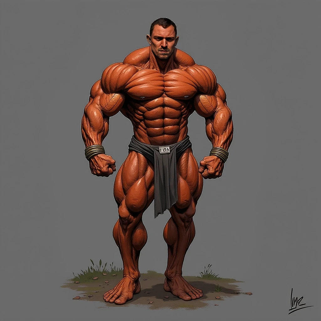 Defined muscles but not like a body builder