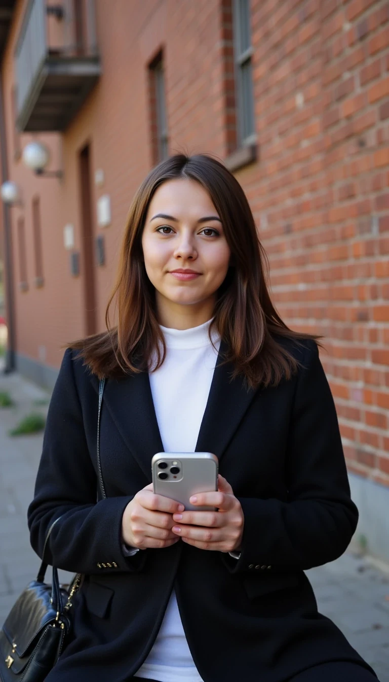 iphone portrait of CSTMDL woman